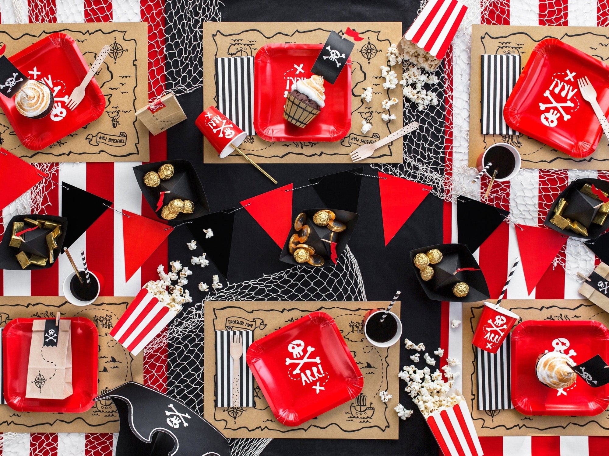 Pirate Ship Favor Boxes 6ct - Stesha Party