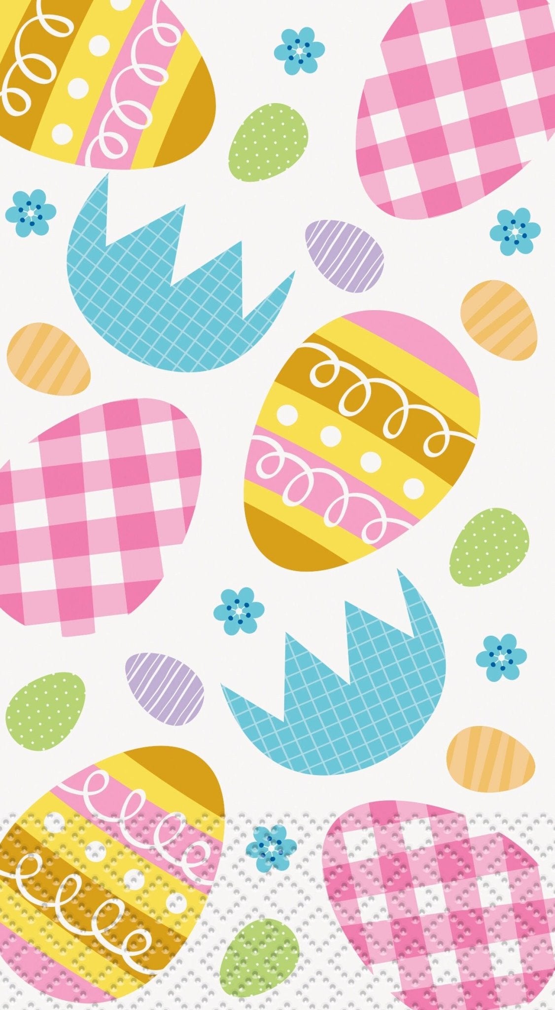 Plaid Easter Egg Plates & Napkin Set - Stesha Party