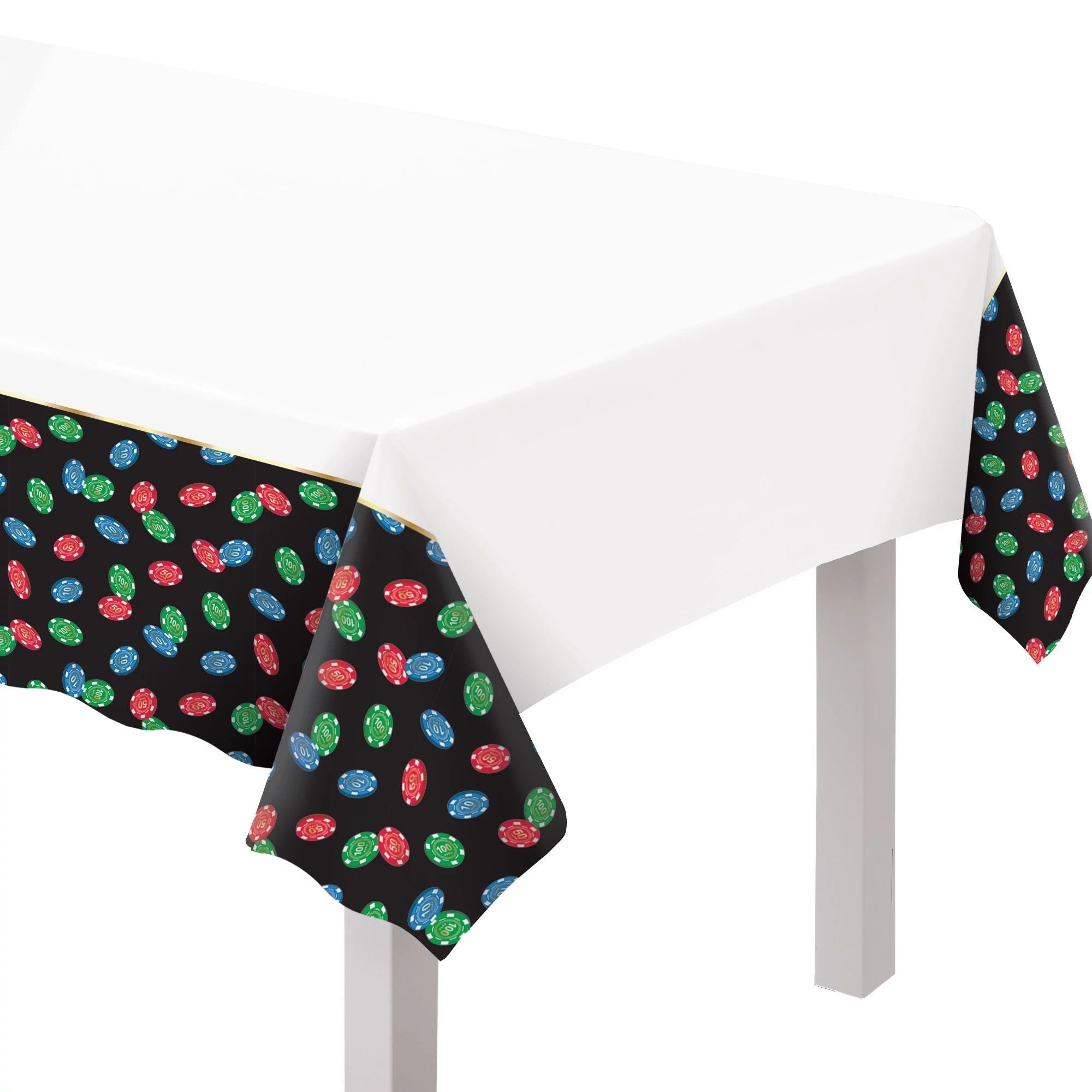 Poker Chips Party Tablecloth - Stesha Party