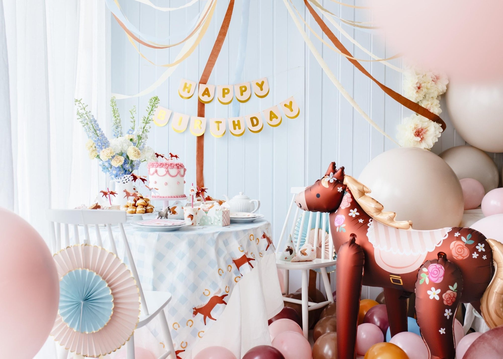 Pony Party Cake Plates 6ct - Stesha Party