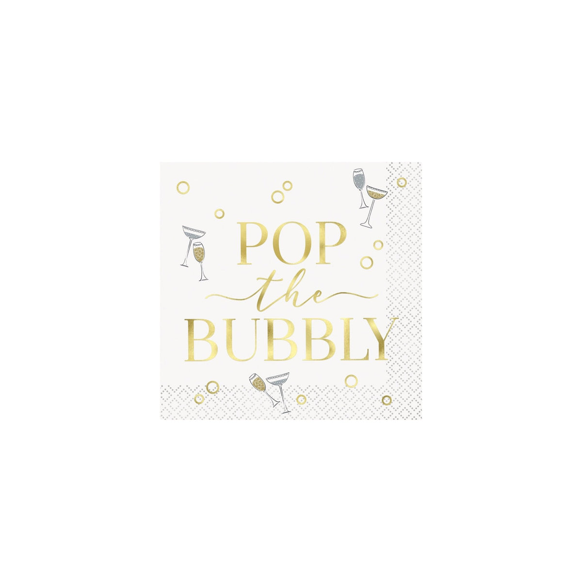 Pop the Bubbly Party Napkins - Stesha Party