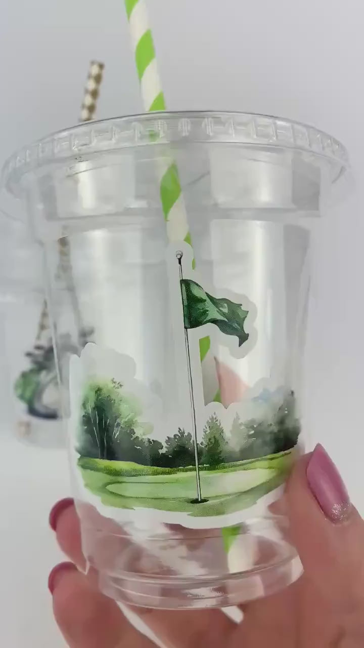 Golf Party Plastic Drink Cups 12ct
