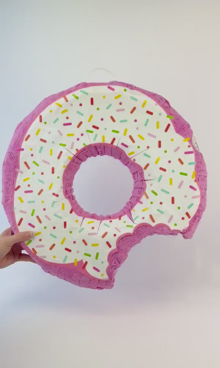 Donut Birthday Party Piñata - Donut Birthday Decorations, Ice Cream Party Supplies, Girl Birthday Party Decorations, Birthday Games