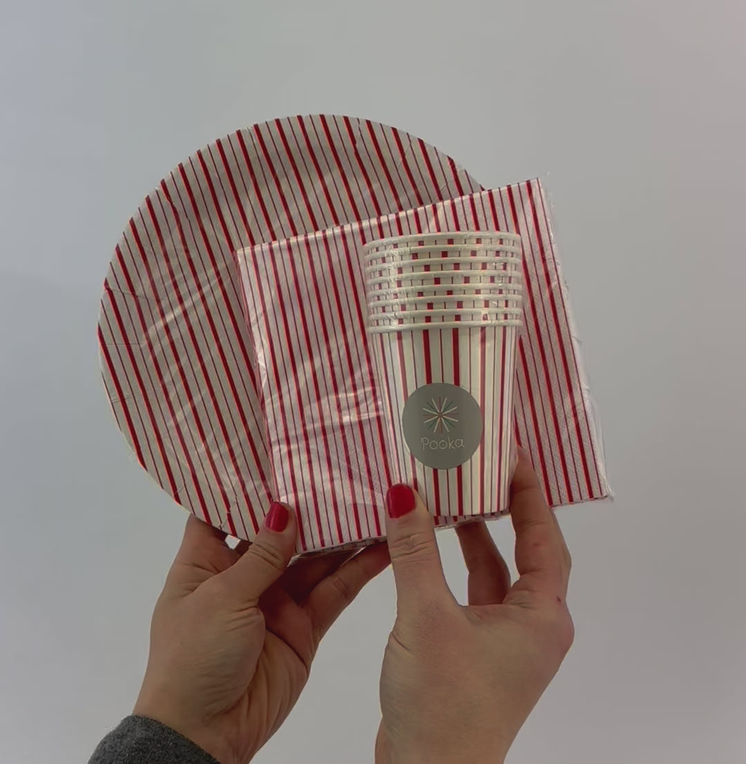 Red & White Party Napkins