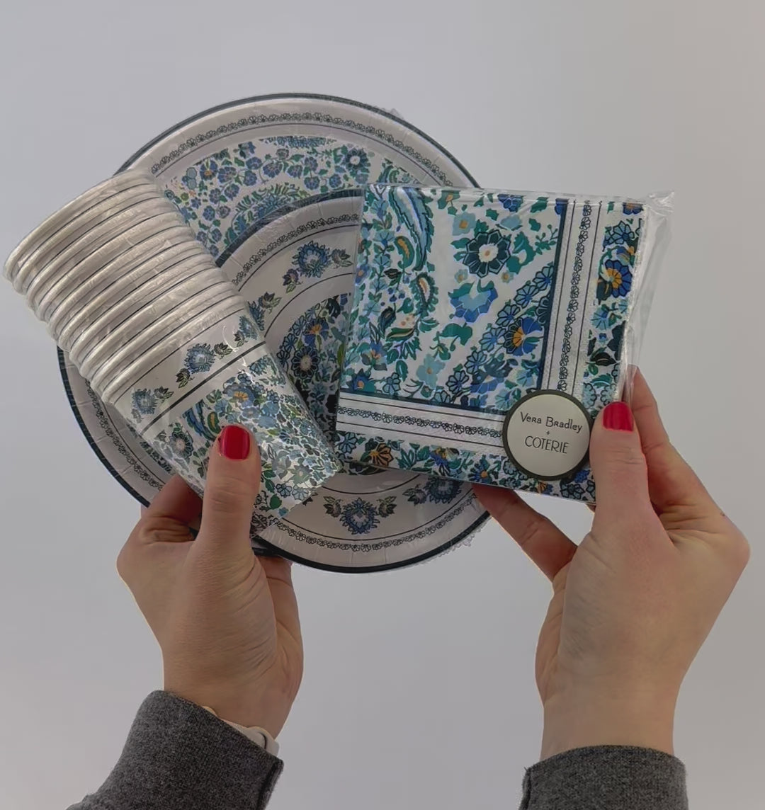 Blue Floral Dinner Plates
