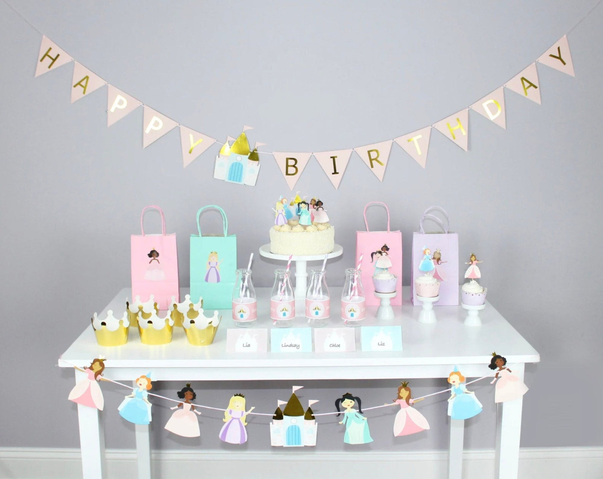 Princess Birthday Banner - Stesha Party