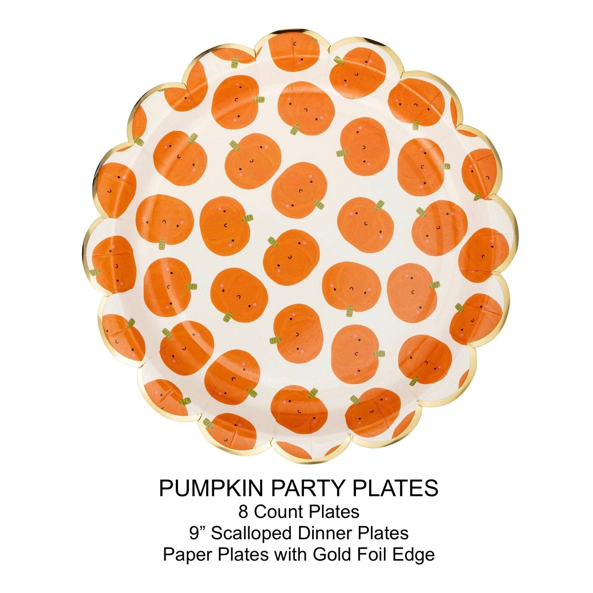 Pumpkin Party Plates - Stesha Party