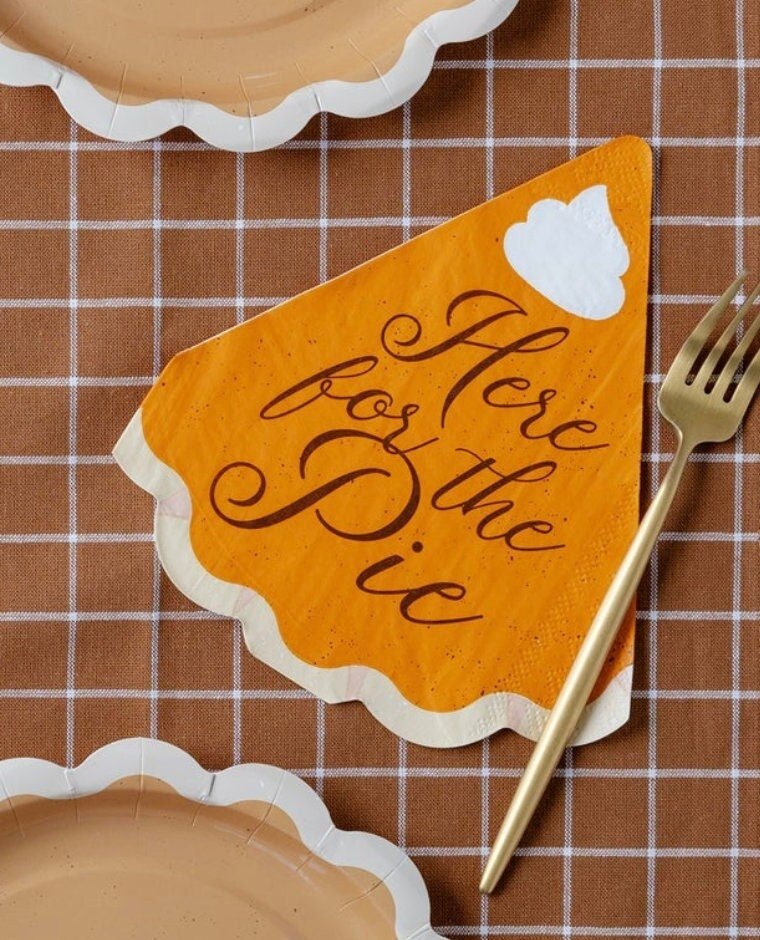 Pumpkin Pie Napkins - Stesha Party