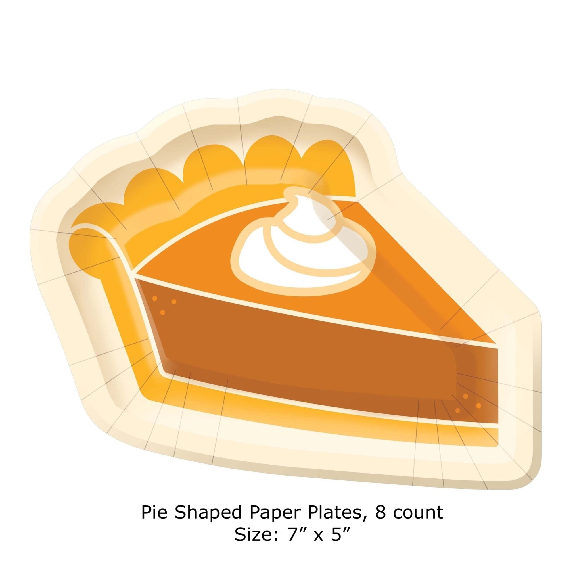 Pumpkin Pie Paper Plates - Stesha Party