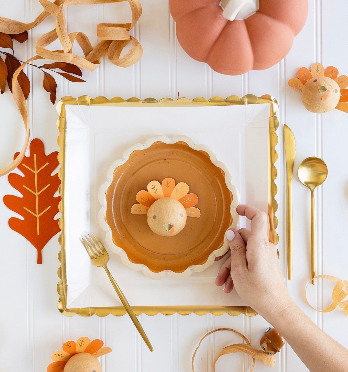 Pumpkin Pie Plates - Stesha Party