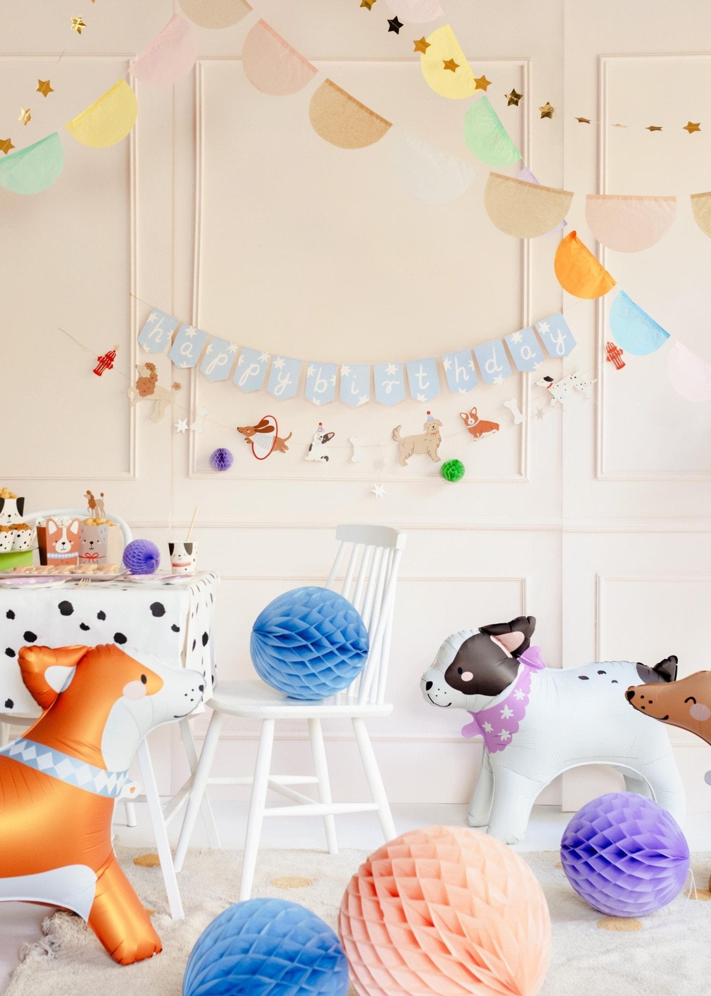 Puppy Birthday Banner 6.8ft - Stesha Party