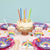 Purple Rainbow Cake Plates 10ct - Stesha Party