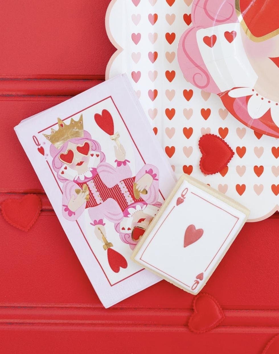 Queen of Hearts Napkins - Stesha Party