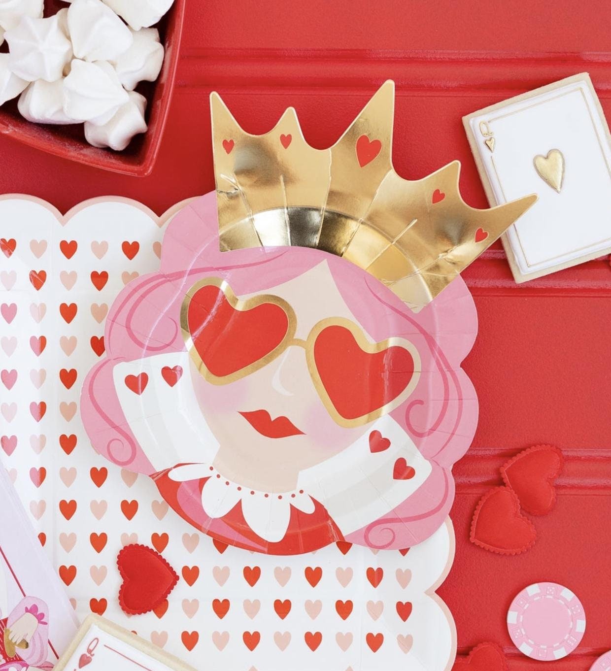 Queen of Hearts Party Plates - Stesha Party