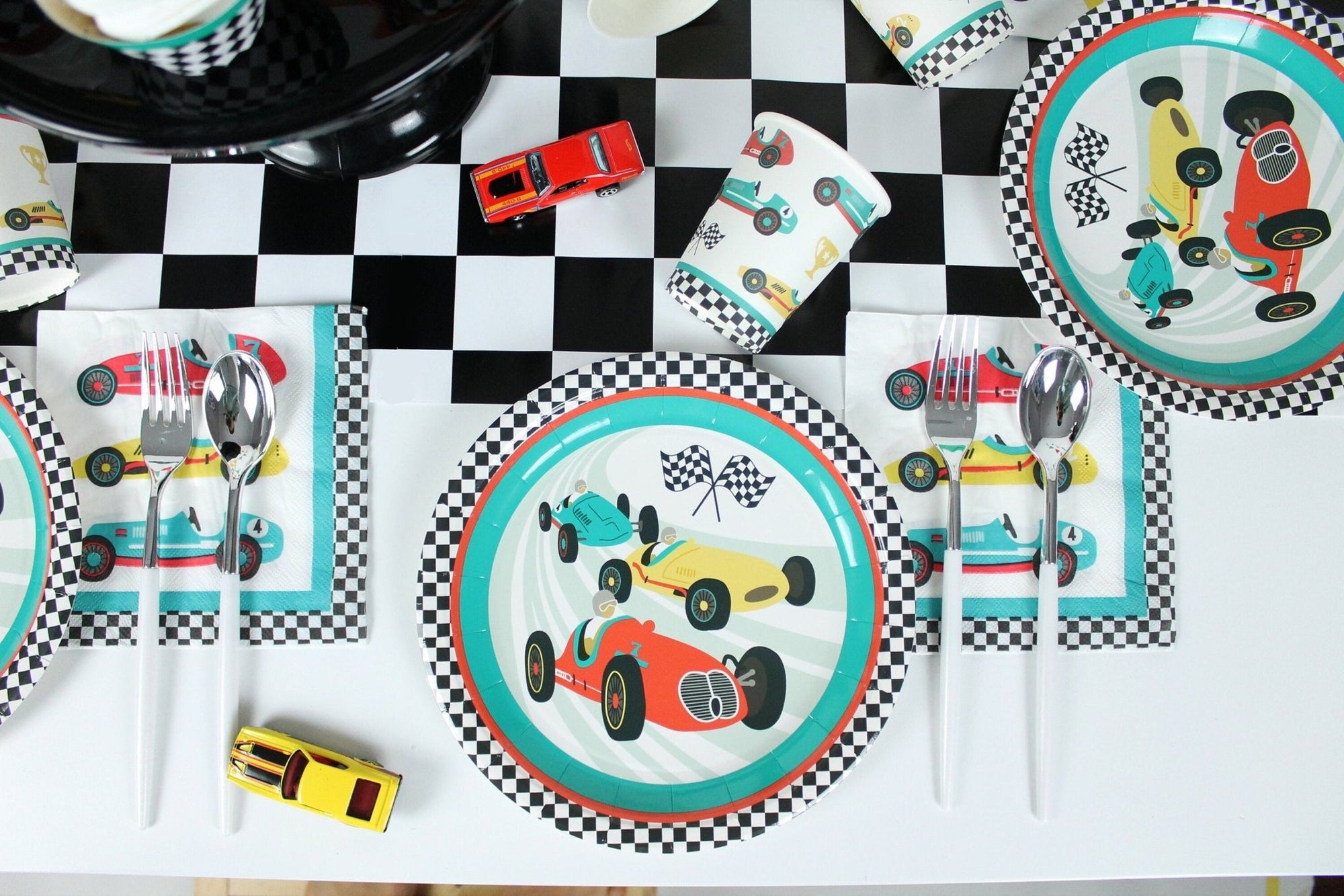 Race Car Party Plates - Stesha Party