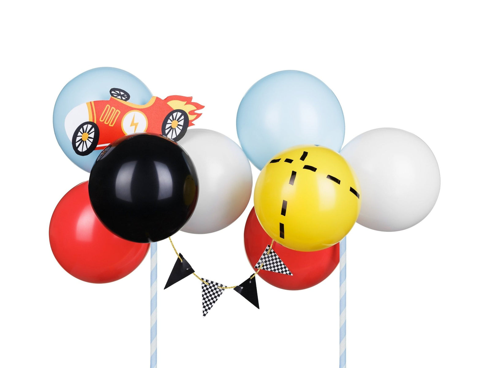 Racing Balloon Cake Topper - Stesha Party