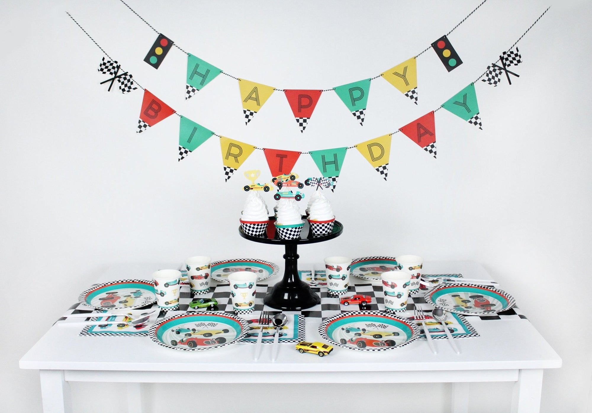 Racing Birthday Banner - Stesha Party