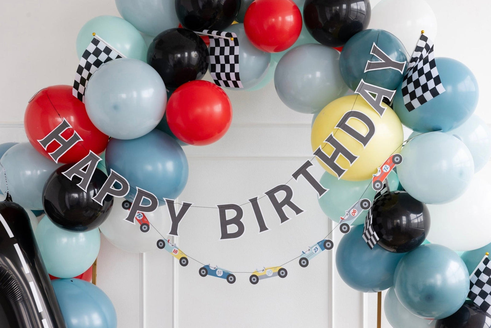 Racing Birthday Banner Set - Stesha Party