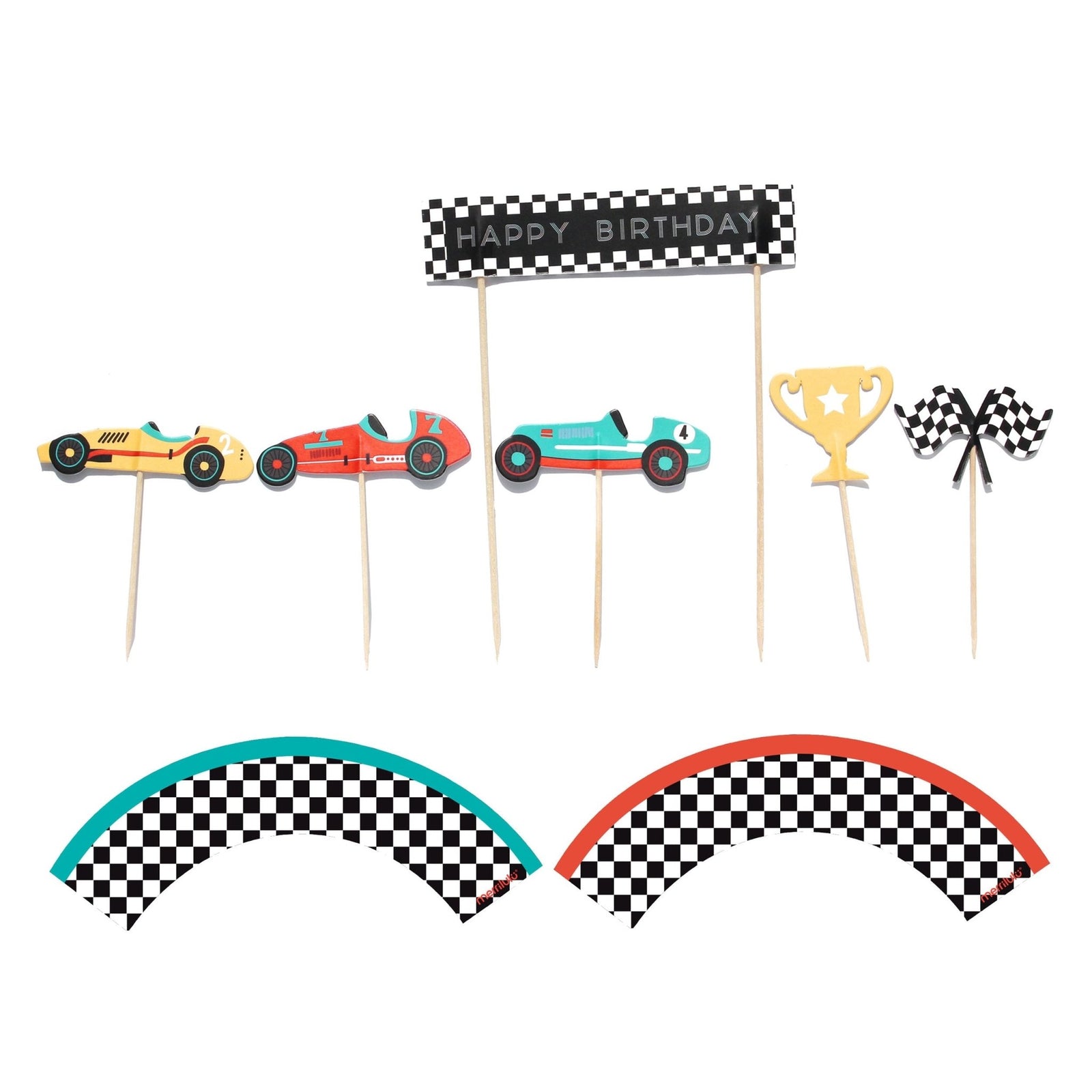 Racing Cupcake Decorations - Stesha Party