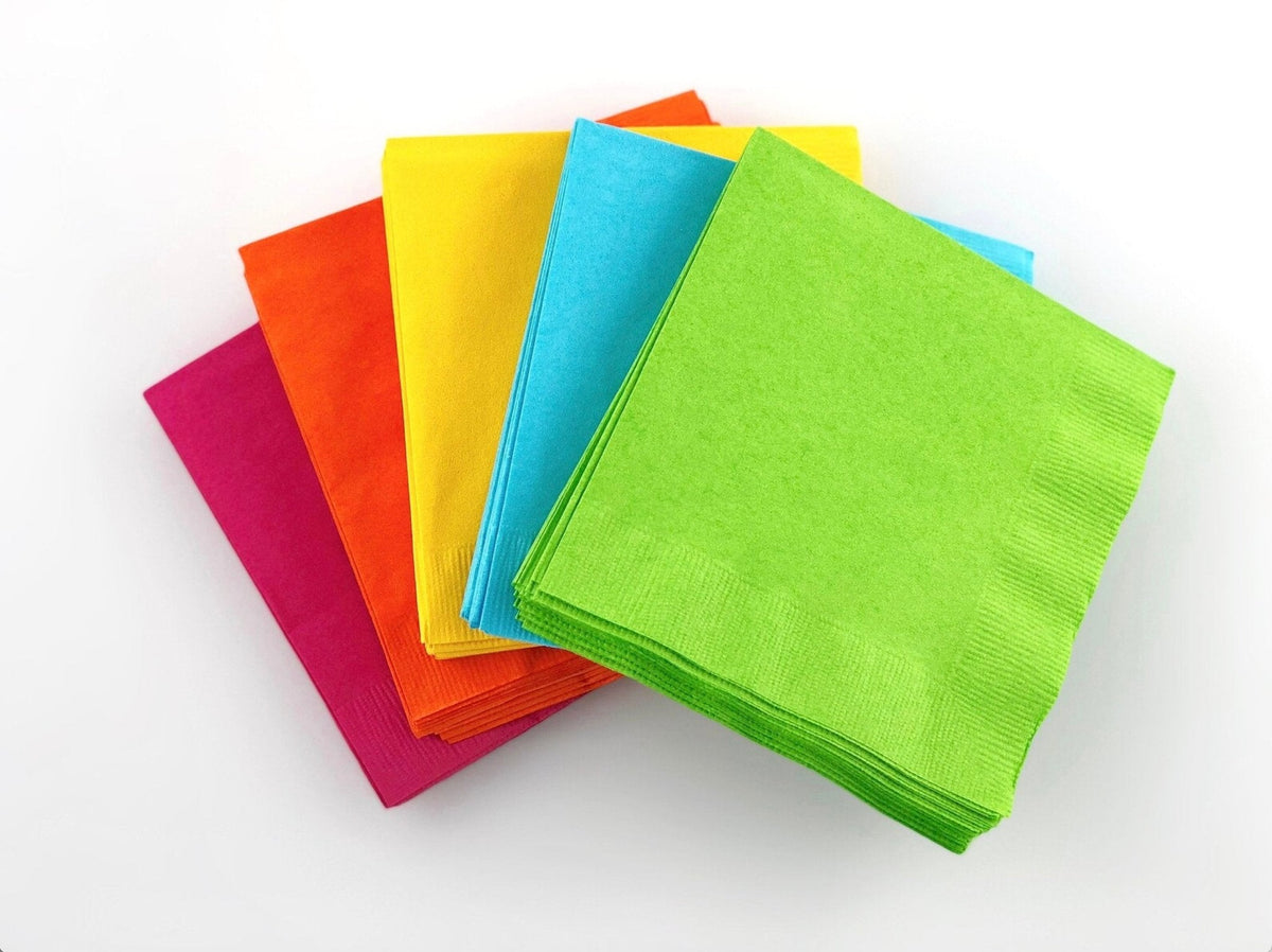 Rainbow Cocktail Napkins - Stesha Party