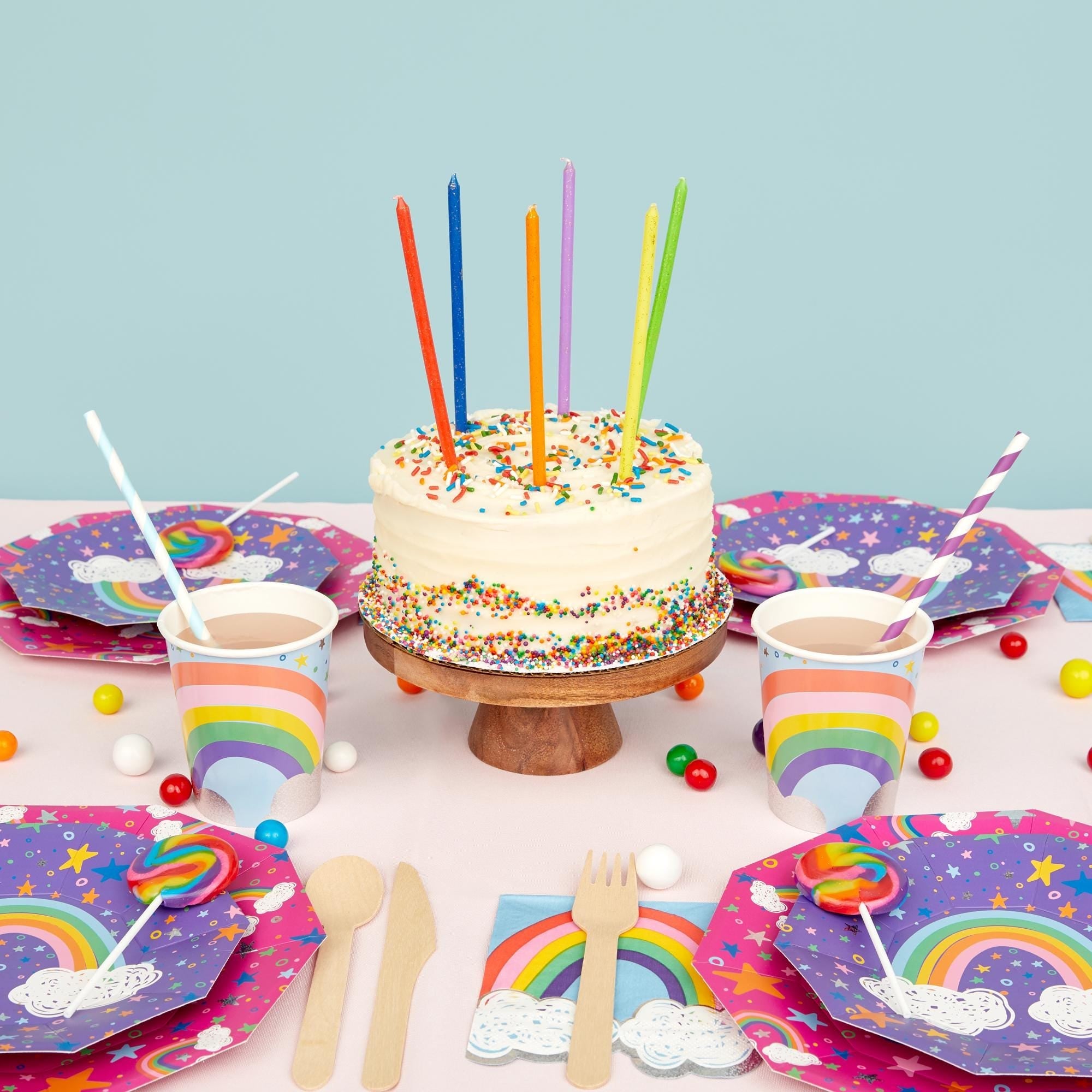 Rainbow Sparkle Party Cups 10ct - Stesha Party