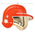 Red Baseball Helmet Plates 8ct - Stesha Party