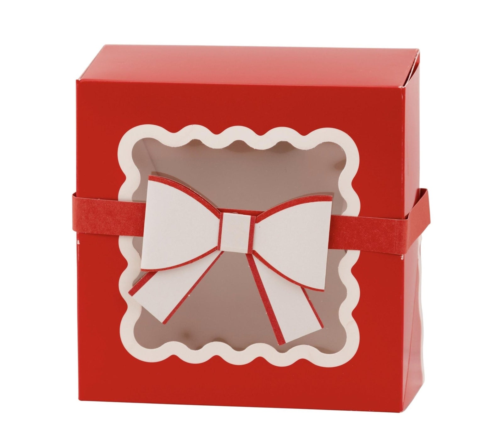 Red Bow Cookie Boxes 6ct - Stesha Party