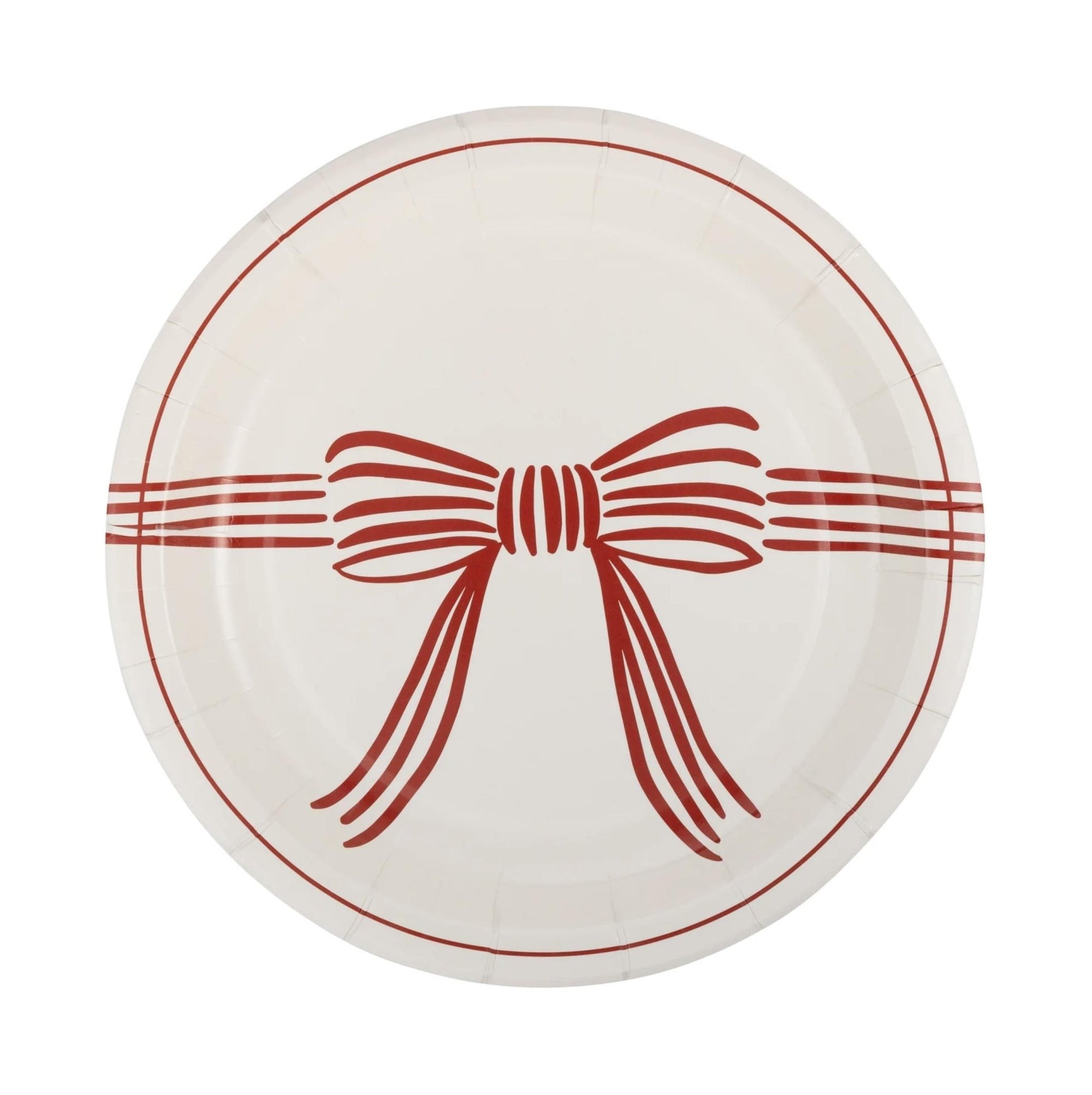 Red Bow Plates - Stesha Party