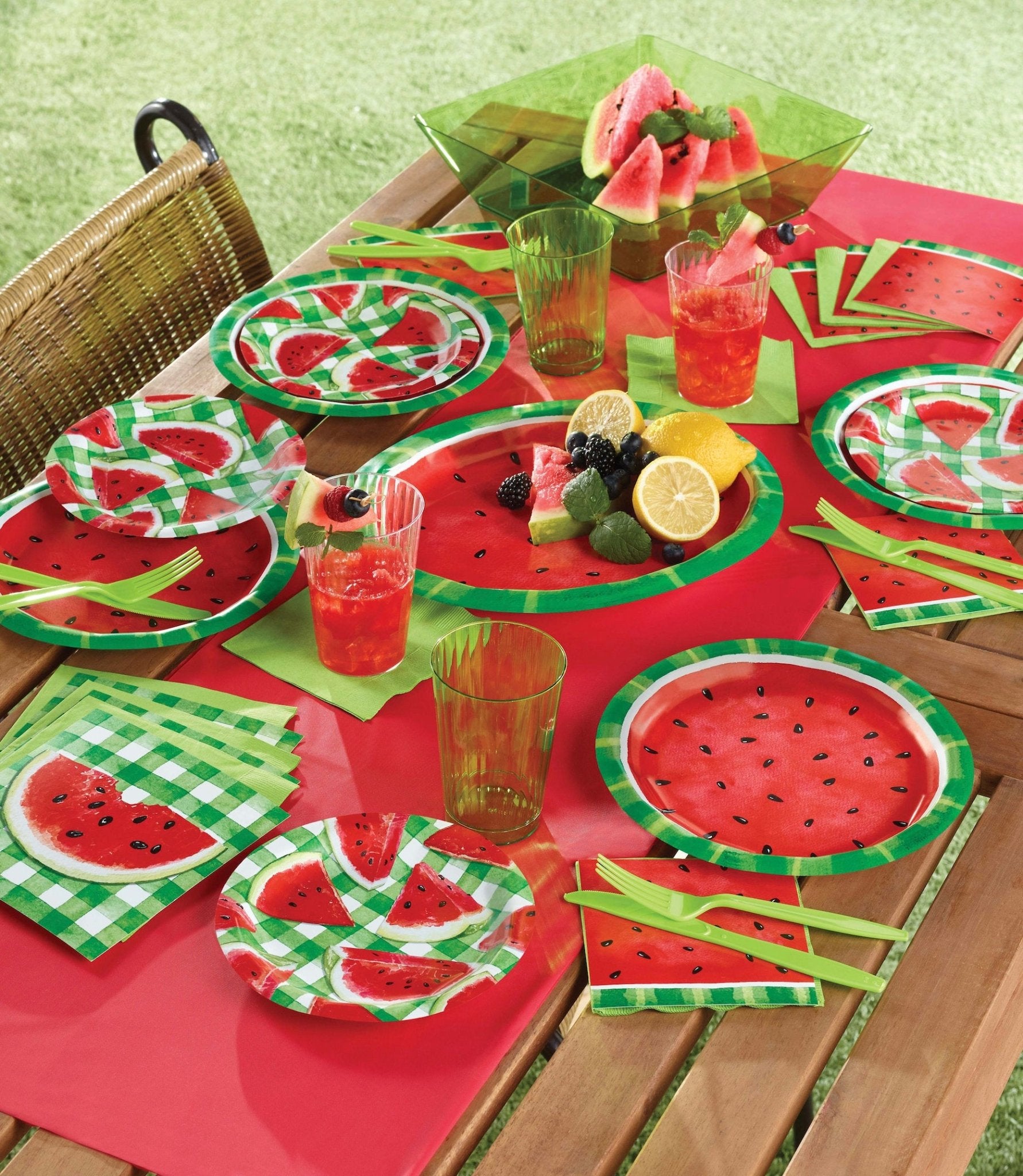 Red Melon Party Napkins - Stesha Party