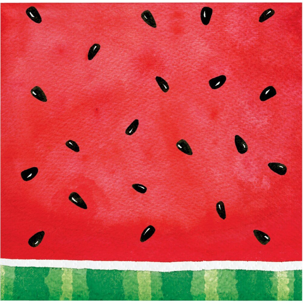 Red Melon Party Napkins - Stesha Party