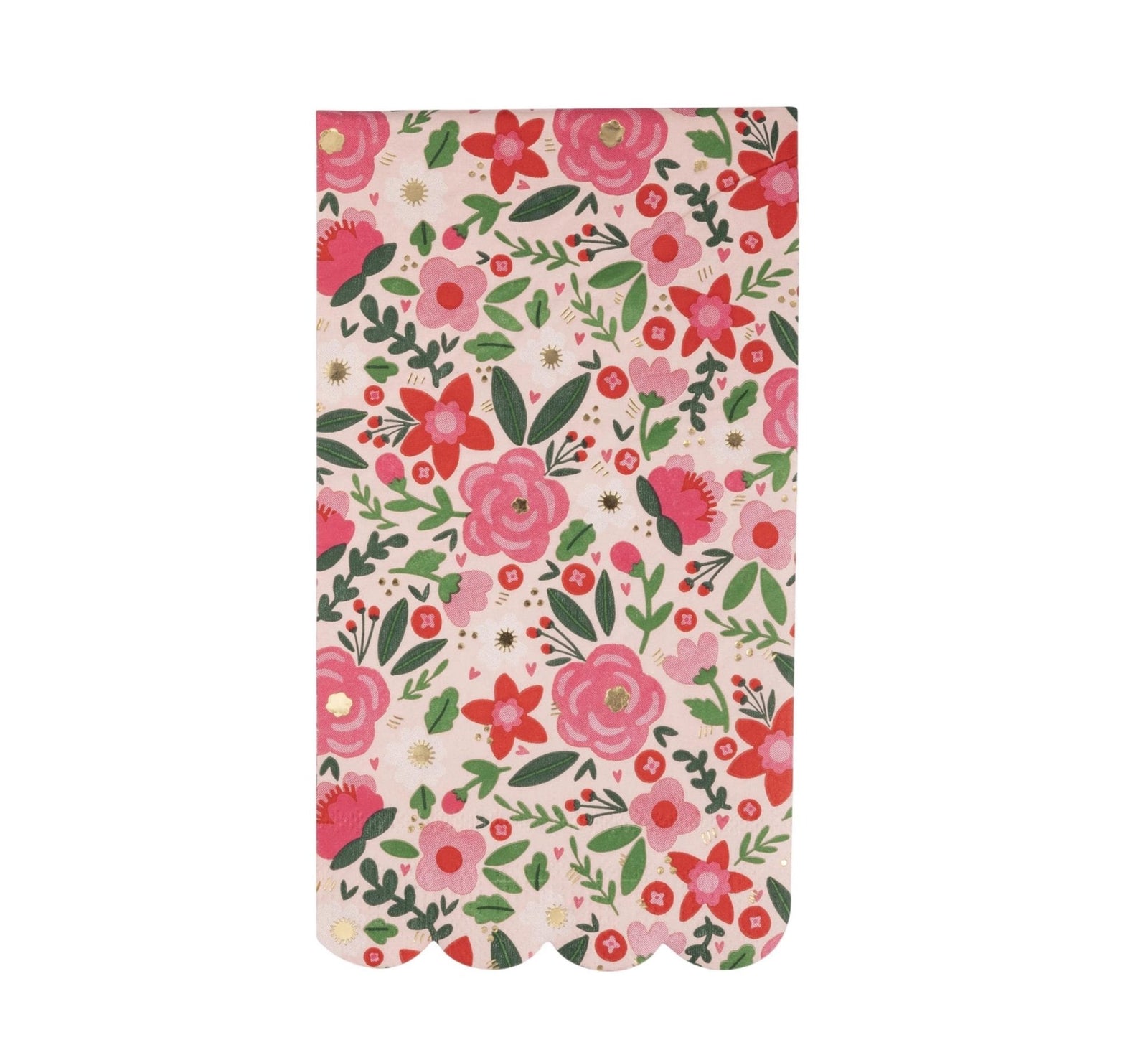 Red & Pink Floral Dinner Napkins - Stesha Party