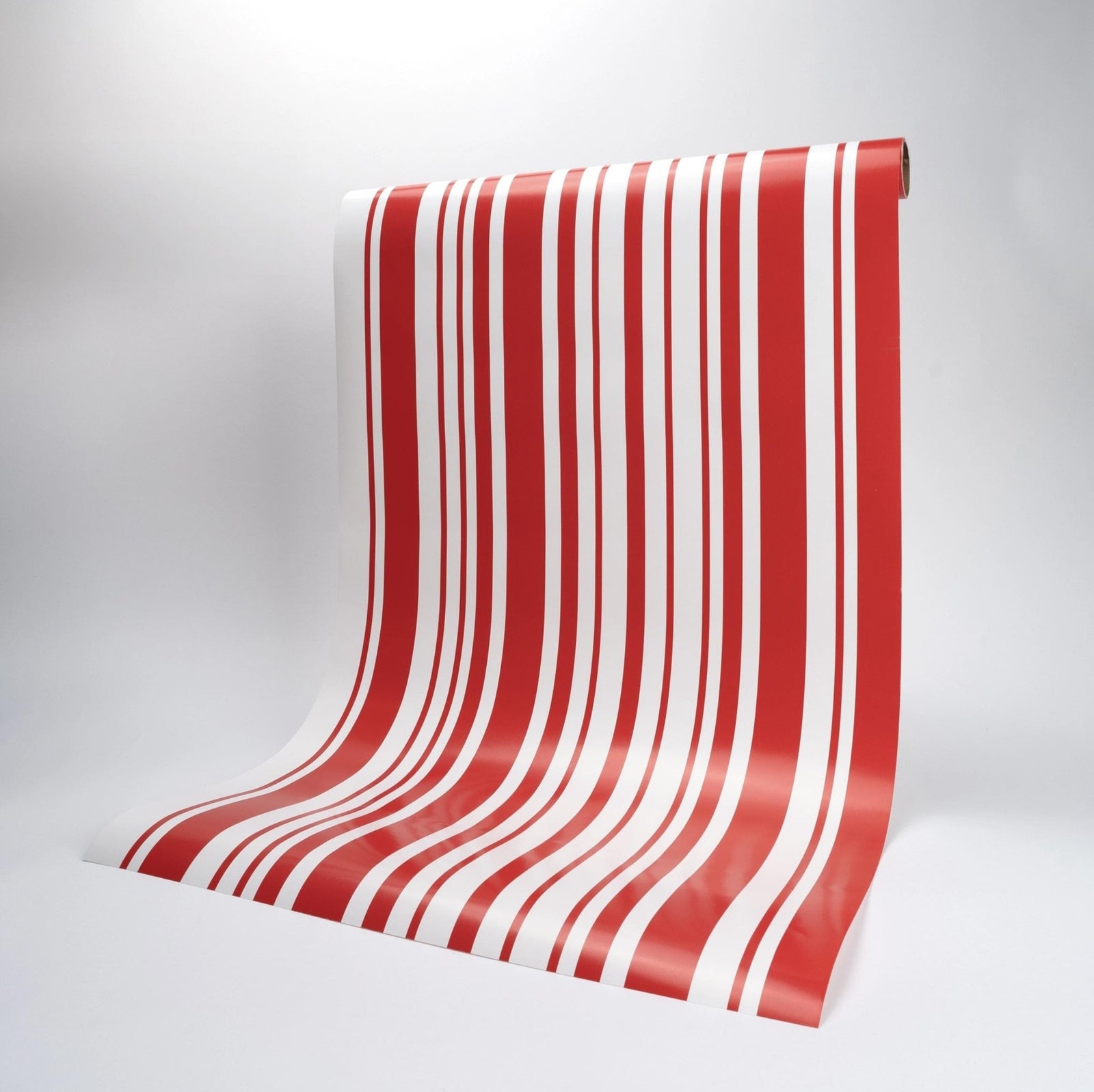 Red & White Striped Paper Table Runner - Stesha Party