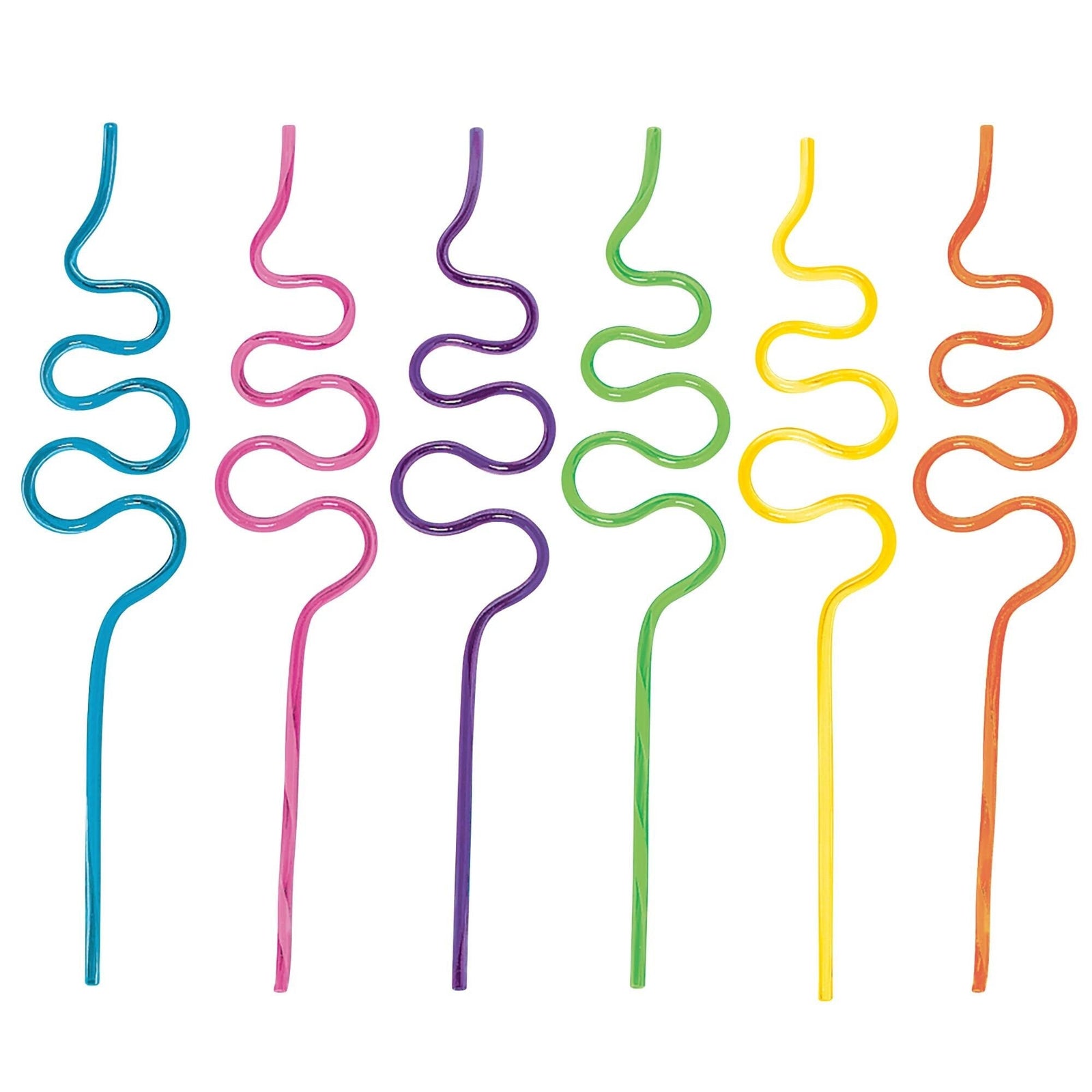 Reusable Plastic Rainbow Straws 48ct - Stesha Party