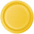 Round Yellow Paper Plates 24ct - Stesha Party