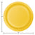 Round Yellow Paper Plates 24ct - Stesha Party