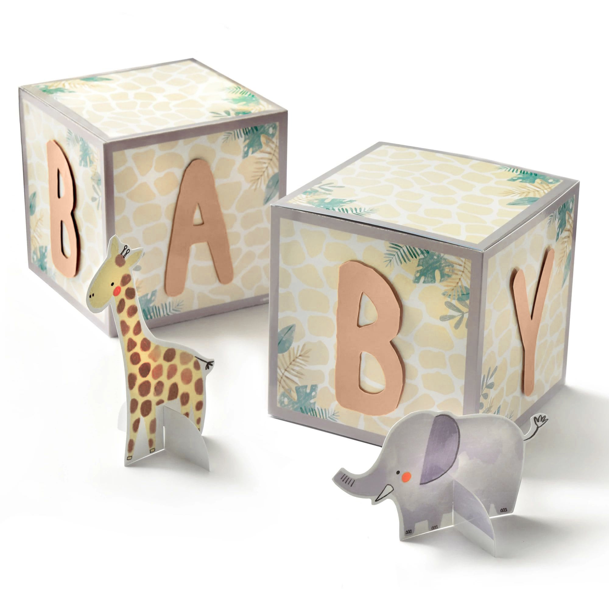 Safari Baby Blocks Centerpiece - Stesha Party