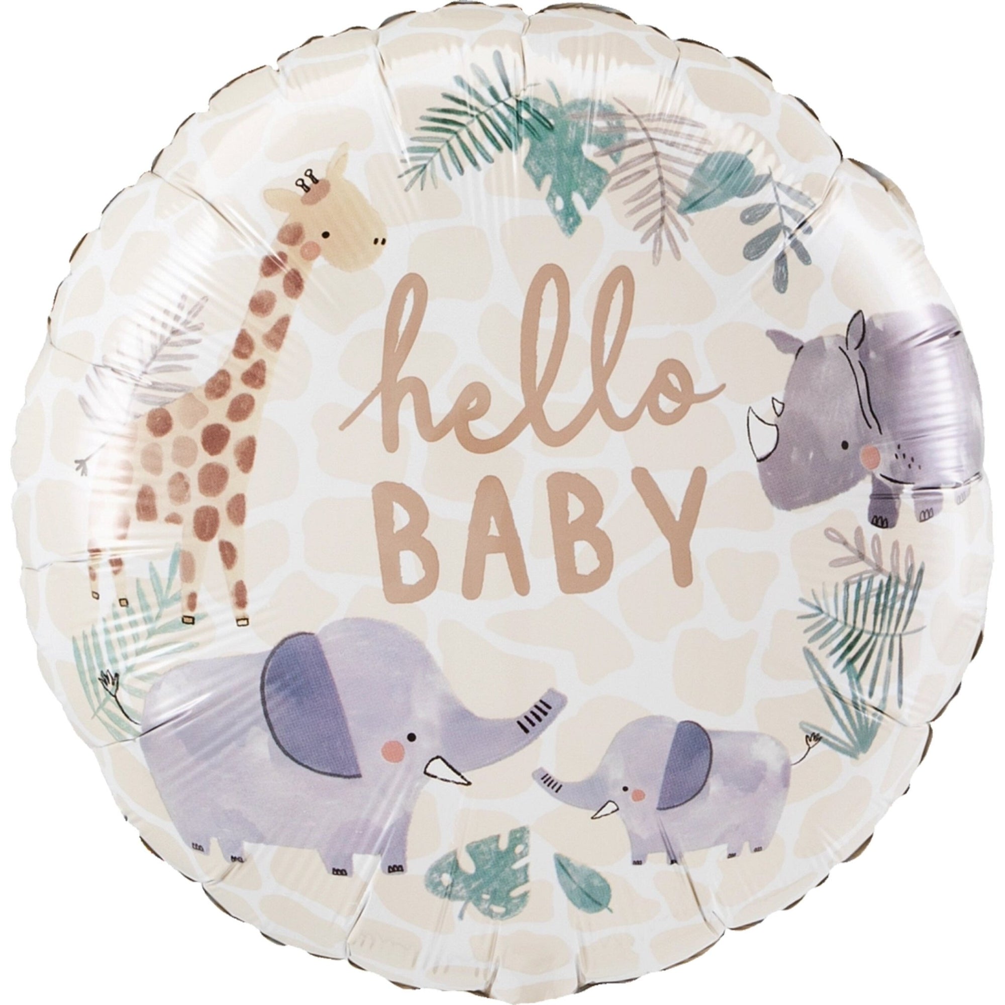 Safari "Hello Baby" Shower Balloon - Stesha Party