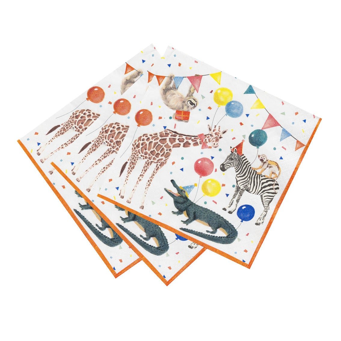 Safari Party Animals Paper Napkins 20ct - Stesha Party