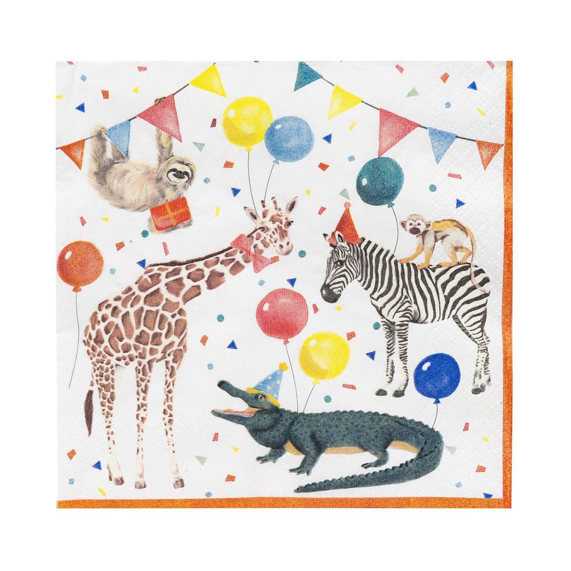 Safari Party Animals Paper Napkins 20ct - Stesha Party