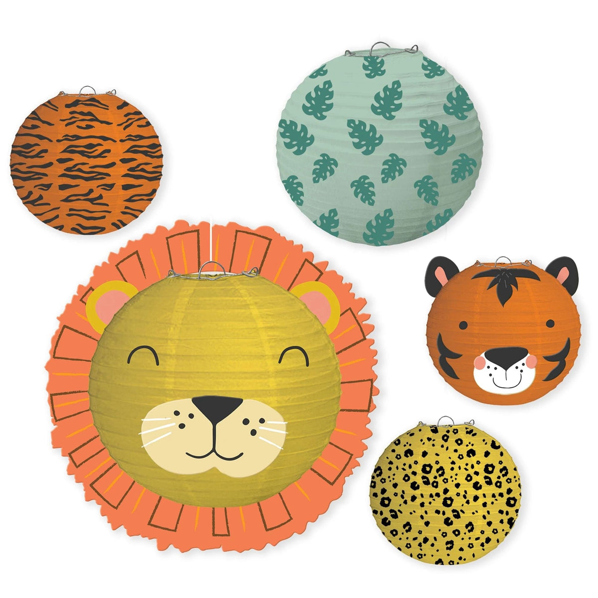 Safari Party Lanterns 5ct - Stesha Party