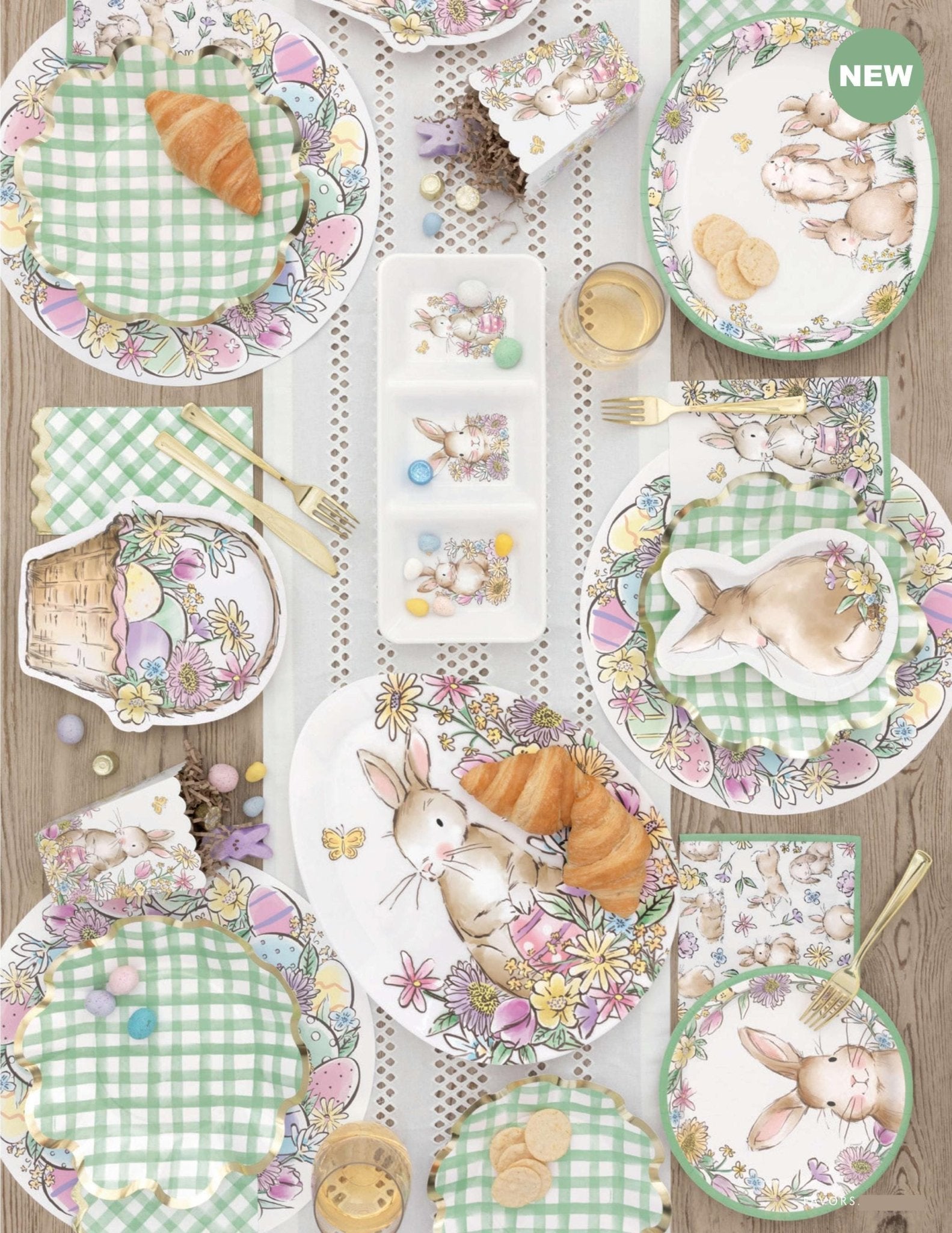 Sage Green Gingham Paper Luncheon Napkins 16ct - Stesha Party