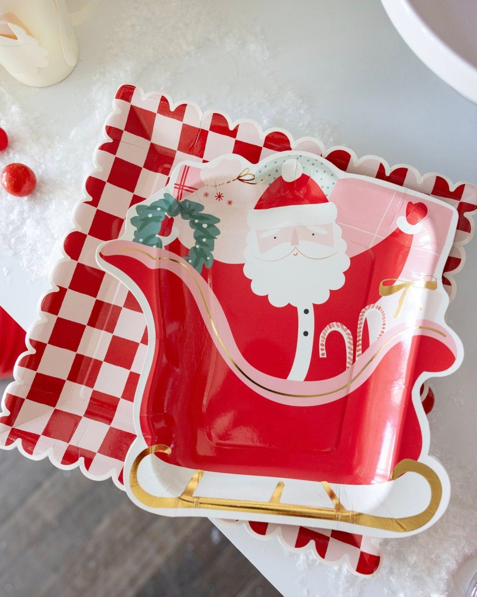 Santa Sleigh Plates - Stesha Party