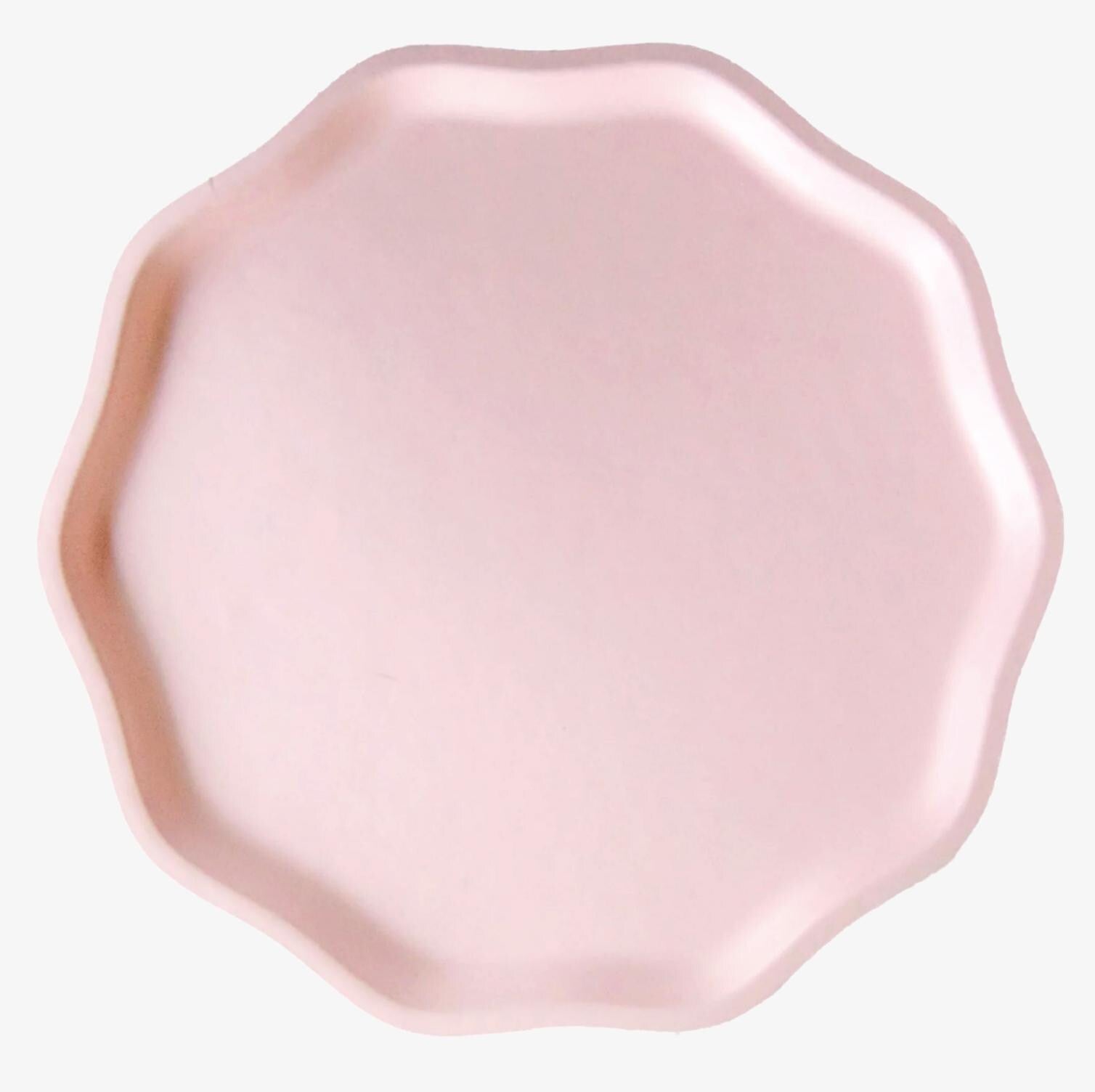 Scalloped Pink Party Plates - Stesha Party