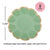 Scalloped Sage Green Bowl Plate - Stesha Party