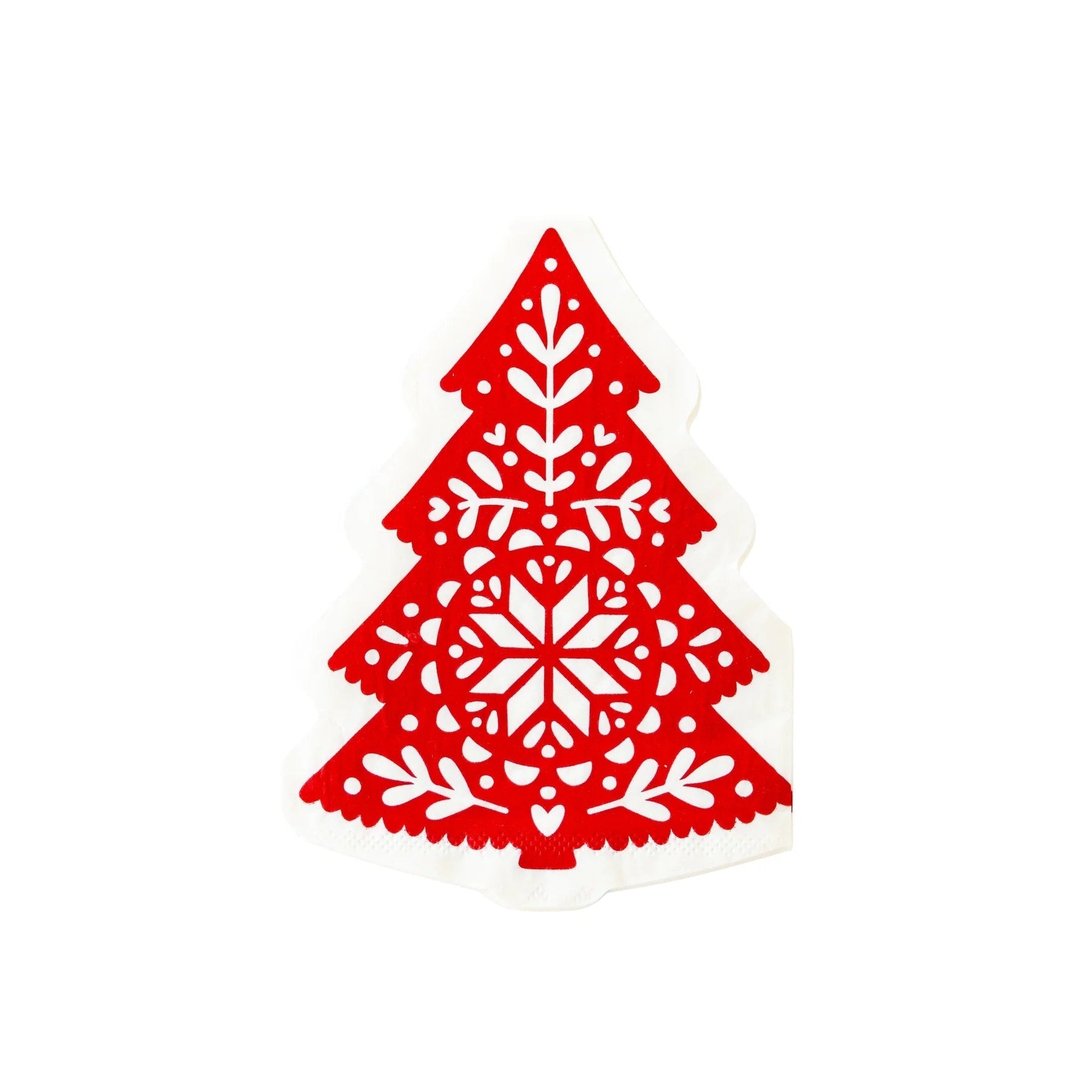 Scandinavian Christmas Tree Napkins - Stesha Party