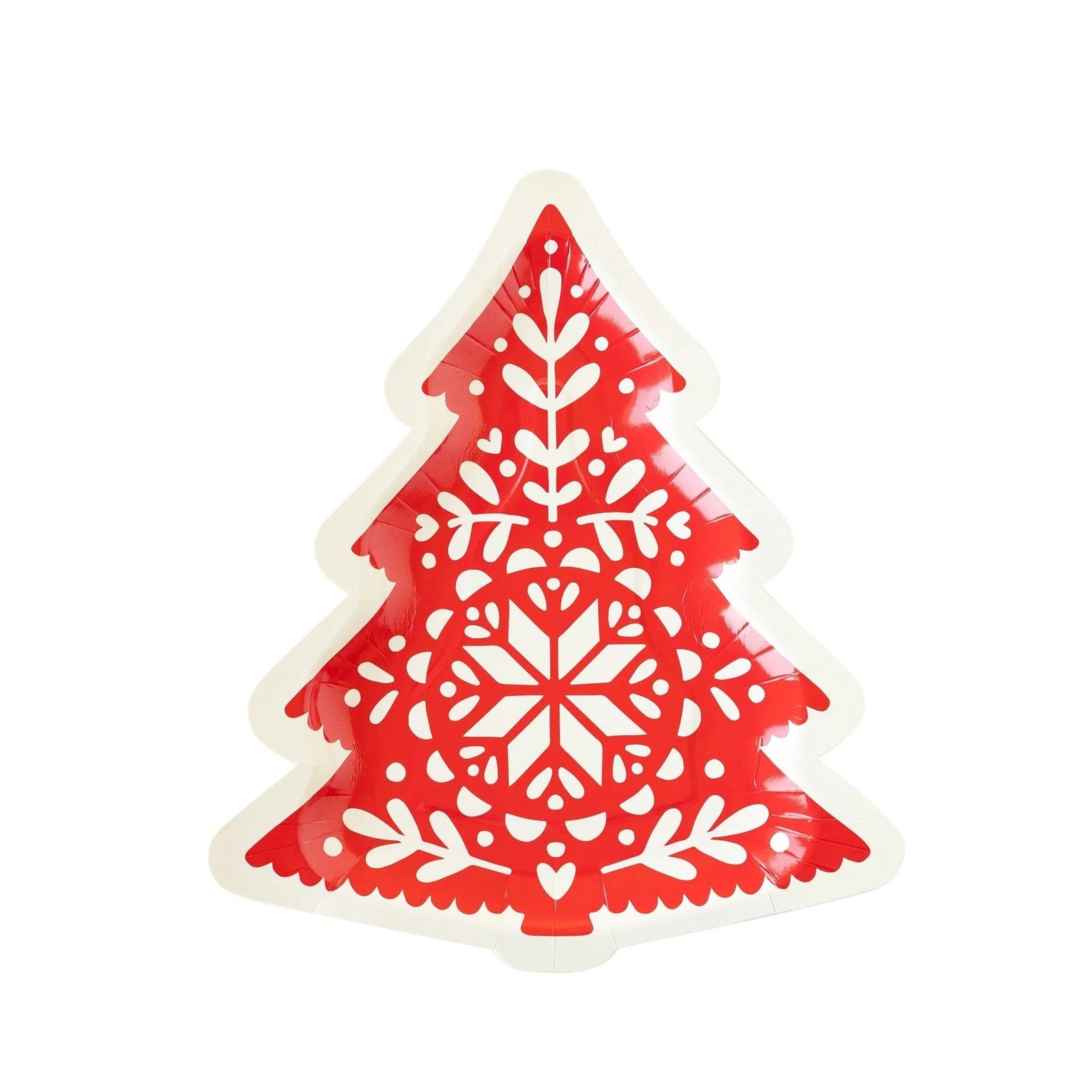 Scandinavian Christmas Tree Plates - Stesha Party