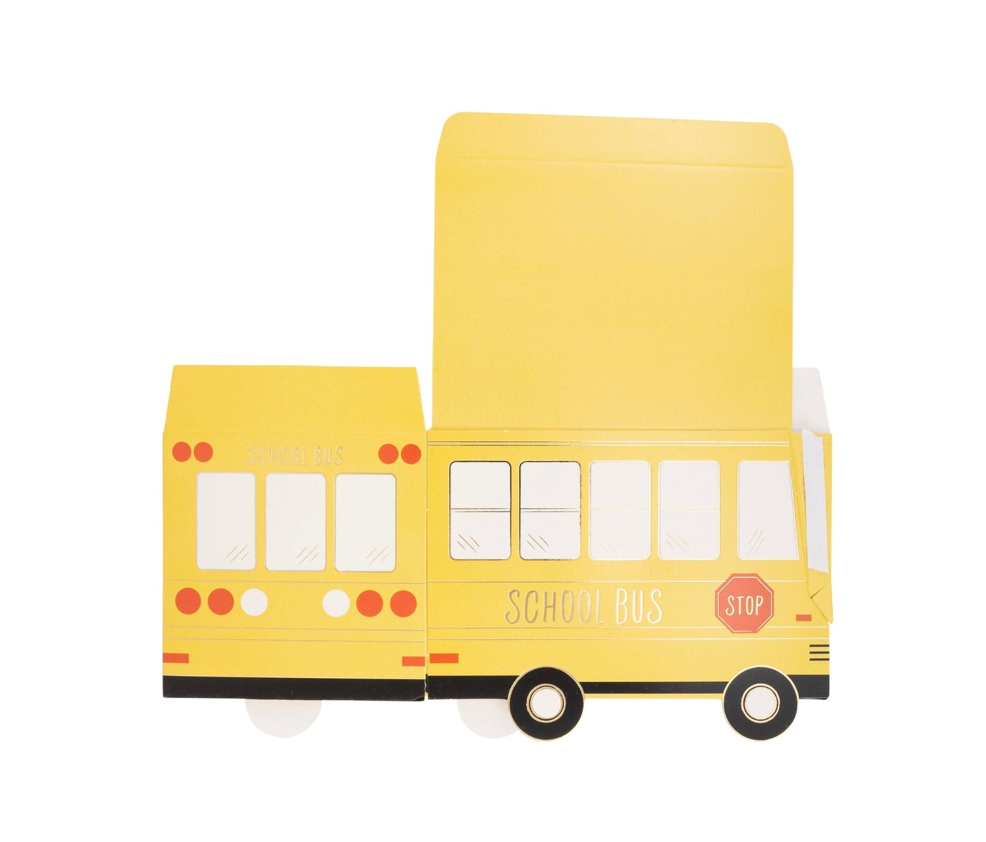 School Bus Paper Treat Boxes 8ct - Stesha Party