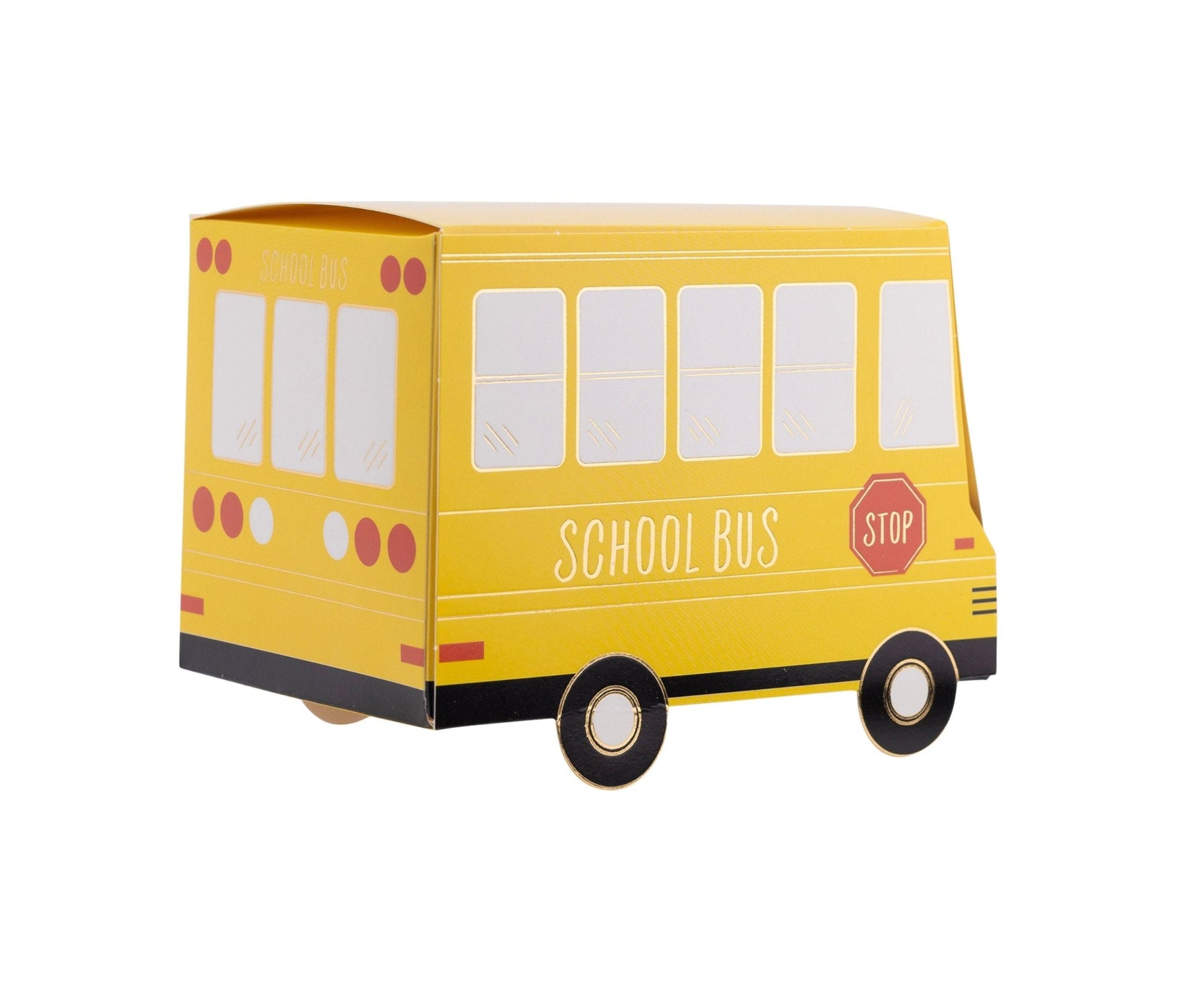 School Bus Paper Treat Boxes 8ct - Stesha Party