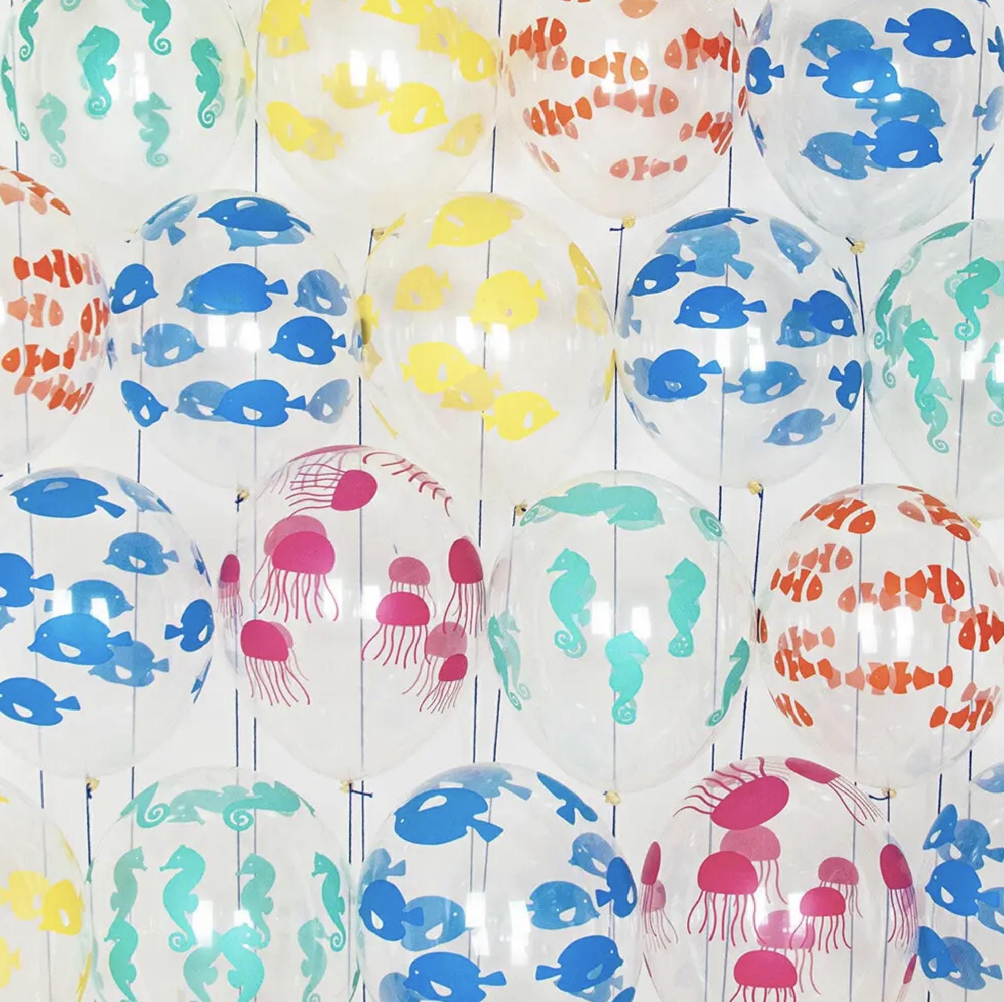 Sea Animal Party Balloons 5ct - Stesha Party