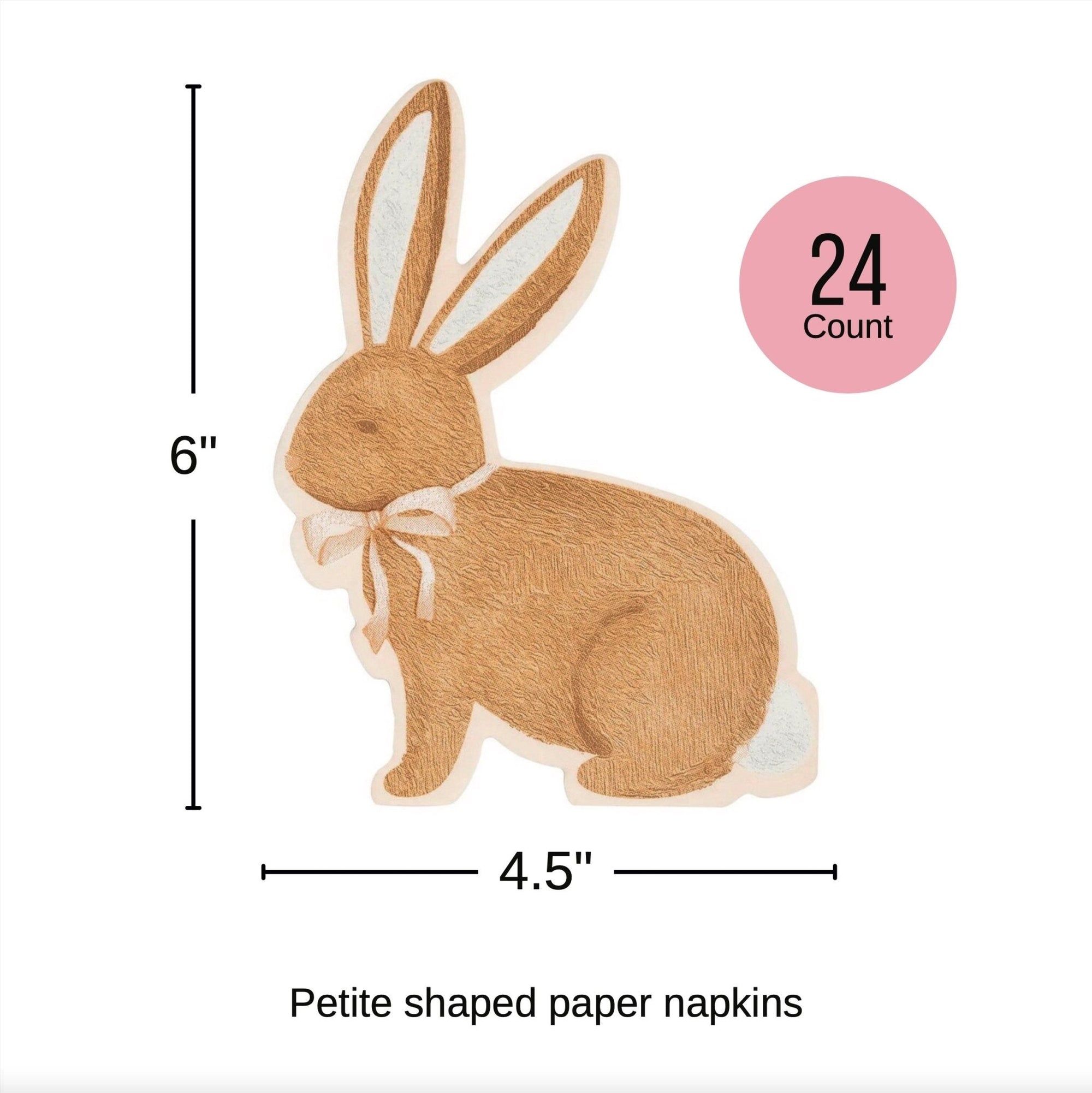 Shaped Bunny Napkins - Stesha Party